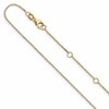 10k Yellow Gold 1.05mm D/C Cable 1in+1in Adjustable Chain