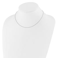 Load image into Gallery viewer, 10k White Gold 1.1mm Round Cable 1in+1in Adjustable Chain
