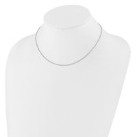 Load image into Gallery viewer, 10k White Gold 1.4mm Round Cable 1in+1in Adjustable Chain
