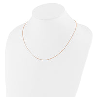 Load image into Gallery viewer, 10K Rose Gold Adjustable .55mm Baby Box Chain
