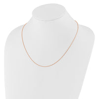 Load image into Gallery viewer, 10k Rose Gold Adjustable 1mm Wheat Chain
