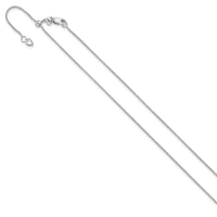 Load image into Gallery viewer, 10k White Gold Adjustable 1mm D/C Wheat Chain
