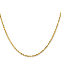 Load image into Gallery viewer, 10k White Gold 2.25mm Diamond-Cut Rope Chain
