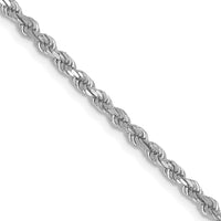 Load image into Gallery viewer, 10k White Gold 2.25mm Diamond-Cut Rope Chain

