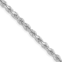 Load image into Gallery viewer, 10k White Gold 2.75mm Diamond-Cut Rope Chain
