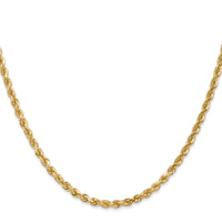 Load image into Gallery viewer, 10k White Gold 3mm Diamond-Cut Rope Chain
