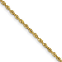 Load image into Gallery viewer, 10k 1.6mm Solid Regular Rope Chain
