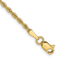 Load image into Gallery viewer, 10k 2mm Solid Regular Rope Chain
