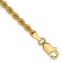 Load image into Gallery viewer, 10k 2.25mm Solid Regular Rope Chain
