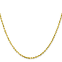 Load image into Gallery viewer, 10k 2.25mm D/C Quadruple Rope Chain
