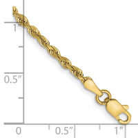Load image into Gallery viewer, 10k 2.25mm D/C Quadruple Rope Chain
