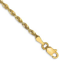 Load image into Gallery viewer, 10k 2.25mm Diamond-Cut Lightweight Rope Chain
