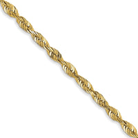 Load image into Gallery viewer, 10k 2.25mm Diamond-Cut Lightweight Rope Chain
