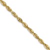 10k 2.25mm Diamond-Cut Lightweight Rope Chain