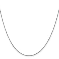 Load image into Gallery viewer, 10k White Gold 1mm Sparkle Singapore Chain
