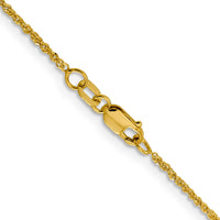 Load image into Gallery viewer, 10k 1.3mm Sparkle Singapore Chain
