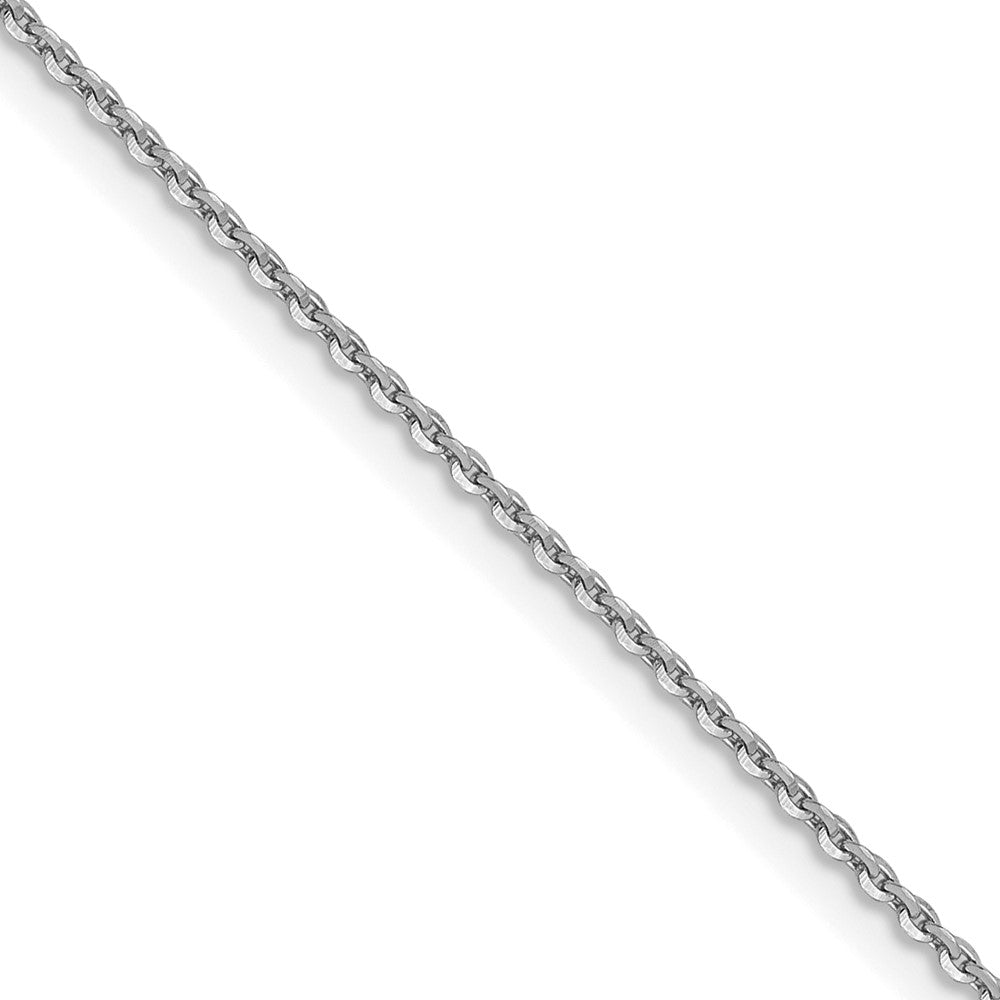 10k White Gold 1.0 mm D/C Cable Chain