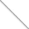 10k White Gold 1.05mm D/C Cable Chain