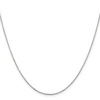 Load image into Gallery viewer, 10k White Gold .8mm D/C Cable with Lobster Clasp Chain
