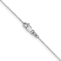 Load image into Gallery viewer, 10k White Gold .8mm D/C Cable with Lobster Clasp Chain
