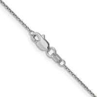 Load image into Gallery viewer, 10k White Gold .95mm D/C Cable Chain
