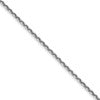 10k White Gold .95mm D/C Cable Chain