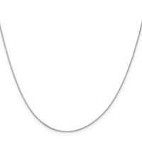 Load image into Gallery viewer, 10k White Gold .5mm Baby Box Chain
