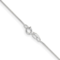 Load image into Gallery viewer, 10k White Gold .5mm Baby Box Chain
