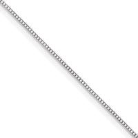 Load image into Gallery viewer, 10k White Gold .5mm Baby Box Chain
