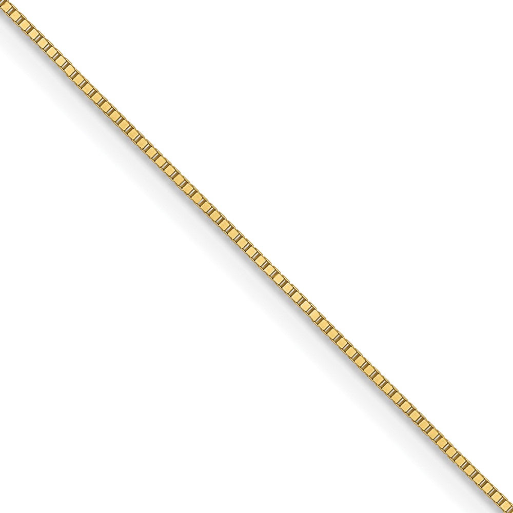 10k .5mm Baby Box with Lobster Clasp Chain