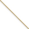 10k .5mm Baby Box with Lobster Clasp Chain