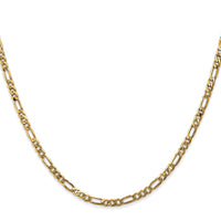 Load image into Gallery viewer, 10k 3.25mm Flat Figaro Chain
