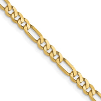 Load image into Gallery viewer, 10k 3.25mm Flat Figaro Chain
