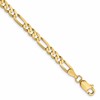 10k 4mm Flat Figaro Chain