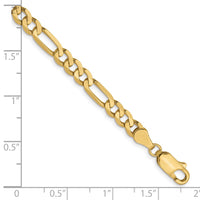 Load image into Gallery viewer, 10k 4.75mm Flat Figaro Chain
