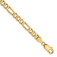 Load image into Gallery viewer, 10k 4.75mm Flat Figaro Chain
