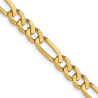 Load image into Gallery viewer, 10k 4.75mm Flat Figaro Chain
