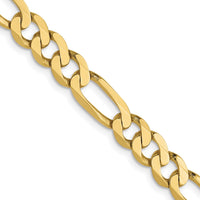 Load image into Gallery viewer, 10k 5.25mm Flat Figaro Chain
