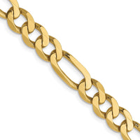 Load image into Gallery viewer, 10k 6.25mm Flat Figaro Chain
