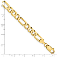 Load image into Gallery viewer, 10k 7mm Flat Figaro Chain
