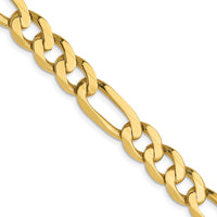 Load image into Gallery viewer, 10k 7mm Flat Figaro Chain
