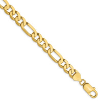Load image into Gallery viewer, 10k 7.5mm Flat Figaro Chain
