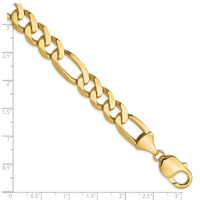 Load image into Gallery viewer, 10k 10mm Flat Figaro Chain
