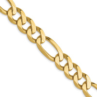 Load image into Gallery viewer, 10k 10mm Flat Figaro Chain
