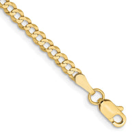Load image into Gallery viewer, 10k 3.1mm Lightweight Flat Cuban Chain
