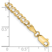 Load image into Gallery viewer, 10k 3.7mm Lightweight Flat Cuban Chain
