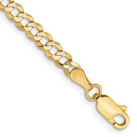 Load image into Gallery viewer, 10k 3.7mm Lightweight Flat Cuban Chain
