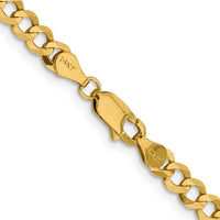 Load image into Gallery viewer, 10k 4.7mm Lightweight Flat Cuban Chain
