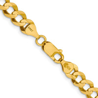 Load image into Gallery viewer, 10k 7.2mm Lightweight Flat Cuban Chain
