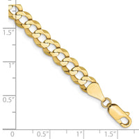 Load image into Gallery viewer, 10k 7.2mm Lightweight Flat Cuban Chain
